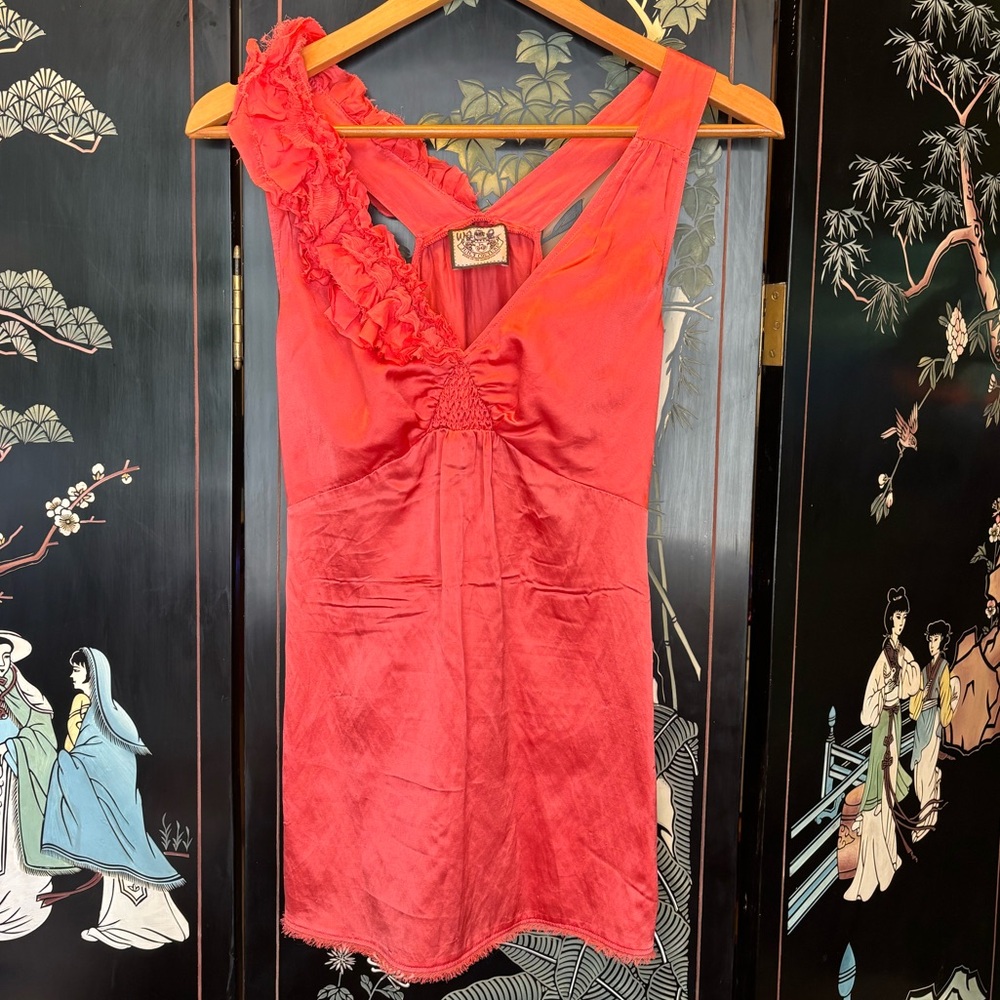 Juicy Couture Coral πͺΈ Silk Sleeveless Top